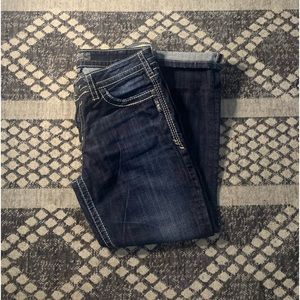 Silver Natsuki Capri jeans.